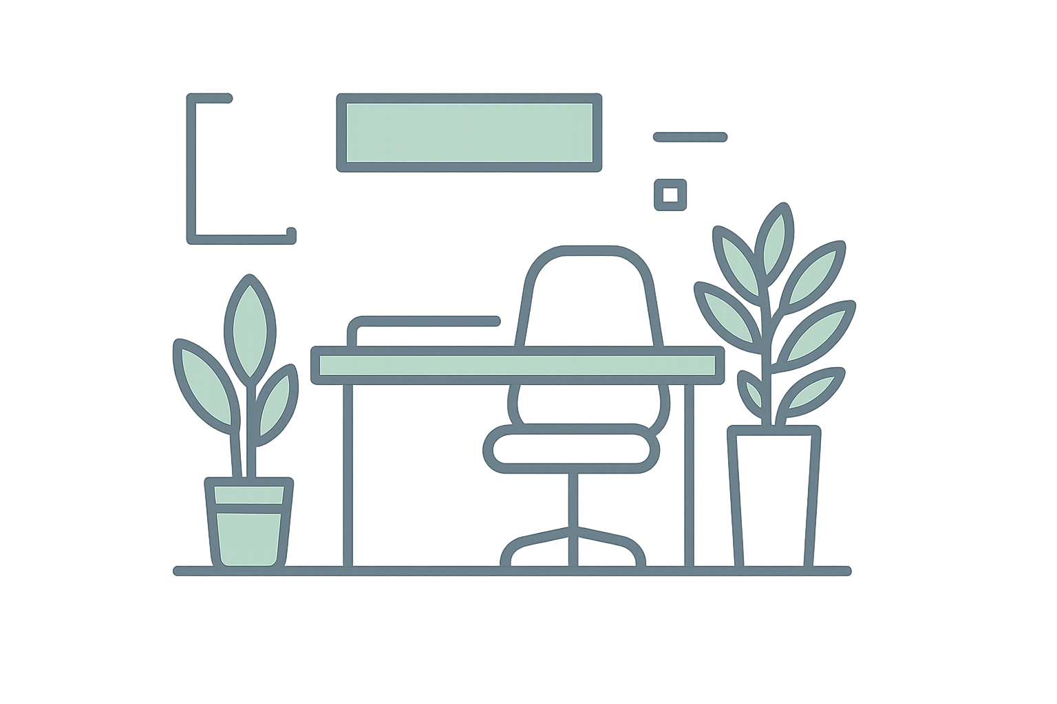 Corporate interior design icon