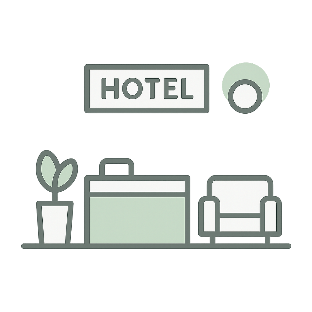 Hospitality venue design icon