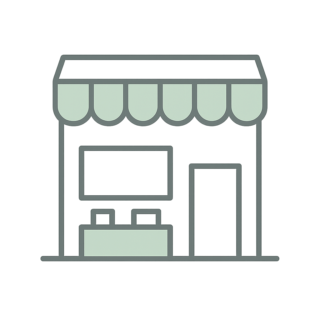 Retail and commercial design icon